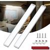 Kriogor Barra 228 LED 12V 10W, 2 Pezzi 2000LM Barra Striscia Lampada con Interruttore, 42cm 6000K Lampada 12 volt LED Camper per Auto, Camper, Camion, Furgone, Barca, Rimorchio