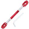 Fydun Traversino Fydun Universale Barra di Bilanciamento Moto in Lega di Alluminio per Manubrio 7/8 22mm, Regolabile (Rosso)