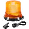 PICAA Luce LED stroboscopica lampeggiante di emergenza, 5.5 pollici 90 LED ambrata e magnetica, 12V 24V Impermeabile IP67, per Carrello Elevatore Veicoli da Costruzione Trattori Golf UTV