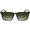 Calvin Klein Men's Sunglasses CK25505S - Transparent Khaki with Gradient Green Lens