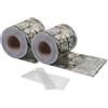 HENG FENG Strisce Frangivista PVC per ringhiere 70m x 19cm, Pietra