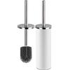 Bingobang Scopino per WC, scopino e contenitore in silicone, manico in acciaio inox, spazzola per WC per bagno con supporto ad asciugatura rapida