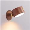 LANDGOO Lampada da comodino in legno