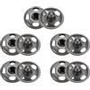 QUARKZMAN 5 Set Bottoni Automatici da Cucire 10mm Bottoni Automatici a Pressione Metallo per Chiusura Borse, Vestiti, Cucito Artigianale, Nero