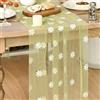 Artoid Mode Runner da tavola in tulle con ricamo, motivo margherita, 70 x 300 cm, decorazione estiva da cucina, per interni, vacanze, feste, decorazioni