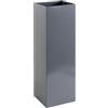 Neustein Portaombrelli moderni in metallo per casa e ufficio, 2 ganci, 2 vaschette raccogli acqua estraibili, 15,5 x 15,5 x 49 cm, grigio antracite, quadrato