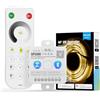 FCOB WiFi Bluetooth Controllore LED SP530E e RB1 2.4Ghz Dimming RF Remoto Kit Adatto per Strisce LED Monocolore COB SMD PWM/SPI DC5V DC12V DC24V