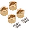 INJORA Ottone Ruota Hub Esagonale 5mm(+1mm) Adattatore Estensori per 1/18 RC Crawler Auto TRX4M Parti di Aggiornamento
