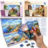 QUOKKA Puzzle 100 Pezzi per Adulti con Alzheimer - 3 Giochi di Memoria per Anziani con Demenza - Puzzle Pezzi Grandi Ricordi di Viaggio - Regali Giochi per Anziani Stimolazione Cognitiva