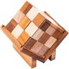 Engelhart - 350390 - Cubo in Box - Rompicapo in Legno Difficile - 9 Pezzi - Soluzione Inclusa - 1 Giocatore