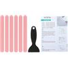 PATIKIL Adesivi Antiscivolo per Vasca 7.87x0.79 Pollici, 6Pz Adesivi Antiscivolo per Pavimento Doccia con Decalcomanie Adesive Raschietto per Vasca Doccia Pavimento Scalinata, Rosa