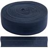 Aerzetix - Banda Nastro Elastico Pieghevole Piatto 9 m x 20 mm - 80% Nylon e 20% Lycra - Colore Blu Scuro