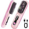 OSDUE Piastra per Capelli Senza Fili,Spazzola Lisciante per Capelli 4 Temperatura Regolabile,Ricaricabile USB, Ceramica antiscottatura, Piastra Capellis Professionale per Lisci, Ricci e Mossi
