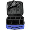 FORRICA Beauty Case da Viaggio Donna Borsa Cosmetica Professionale Portatile Trousse Make Up Organizers Trucchi Ragazza Valigetta Porta Trucchi con Divisori Regolabili Blu