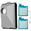 Monemey 2 filtri Hepa e filtro antipolvere compatibili con aspirapolvere Miele CX1 Boost, SNRF3, SNRF0, SNCF0 (filtro compatibile con Miele Boost CX1, SF-HY 60, SF-HA 60)