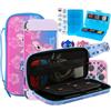 PERFECTSIGHT Switch OLED Storage Accessories Kit with 10 in 1 Nintendo Switch OLED Bundle Accessories, Travel Carrying Case, Game Card Case, Thumb Grip Caps, Switch Protective Case Cover (S&A)