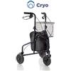 Rollator Mopedia Cryo In Acciaio 3 Ruote Blu