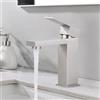 ARCORA Rubinetto per Lavabo, Rubinetti da Bagno in Acciaio Inossidabile 304, Rubinetteria con Regolazione Acqua Calda e Fredda, Aeratore Rimovibile, per Lavandini Bagno, Nichel Spazzolato