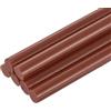 QUARKZMAN 6Pz Stick Colla a Caldo Mini per Pistola per Colle 11mm x 100mm Colla a Caldo Bastoncini Grandi Ricariche, Marrone Scuro