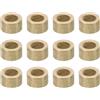 PATIKIL Distanziatori in Ottone M3, 12pz Distanziatori Metallici in Ottone 3mm ID x 5mm OD x 3mm L Distanziatori a Vite Ottone per Viti 1/8 Pollice o M3