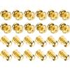 QUARKZMAN 24pz 0.46'' x 0.51'' Mini Rotondo Pomelli Piccoli Cassetto Oro | Tiranti Armadietto, Pomelli Maniglie Tiranti, per Cassettiera Armadio Portagioie Scatola Regalo Custodie
