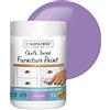 e-concreto Vernice a gesso per mobili, 1 l, finitura liscia al tatto, shabby chic o opaca, vernice a gesso + agitatore (viola)