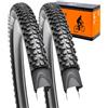 YUNSCM 29 pollici Lightweight Montagna bicicletta pneumatici 29X2.25 (ETRTO 57-622) 120TPI Nylon, Puncture-Resistant, Compatible with 29x2.20 29x2.25 29x2.30 bicicletta pneumatici-2 PCS (Y-583)
