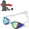 Focevi Occhialini Nuoto Uomo Donna Unisex Adulto | Antiappannante Antiriflesso Protezion UV, Occhiali Piscina Adulti Occhialetti Mare Giovani