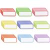 Mecmbj Etichette Magnetiche Scrivibili, 8 x 3 cm, 54 Pezzi, Riutilizzabili | Calamite per Lavagna Magnetica, 9 Colori, Etichette Magnetiche Riscrivibili per Lavagne Bianche, Frigoriferi, Lavagne