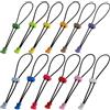 GGXZHT 12 Pezzi Passante universale Plastica Clip per Sacchetto con Fibbia di Regolazione e Corda, Clip di Chiusura per Chiudere la Borsa della Spesa, Attaccare la Canna da Pesca. (15cm)