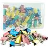 REBECASKYENS Foldback - Graffette pieghevoli, 60 pezzi, in metallo, per foto, appunti, cancelleria da ufficio, 19 mm