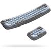 Meatanty Poggiapolsi ergonomico, poggiapolsi in memory foam per tastiera e mouse, antiscivolo, ideale per l'ufficio e il gioco