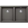 SCHOCK | Lavello Cucina Galaxy N200 2 Vasche con Bordo Funzionale per Accessori, Materiale ®Cristadur, Silverstone, 750x456mm