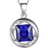 Aurora Tears Collana con ciondolo zodiacale Aurora Tears, in argento Sterling 925 con catena da 45,7 cm e Argento, colore: 09_september, cod. DP0029S
