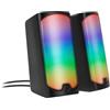 Speedlink Tonos Gaming PC Speaker - Casse PC bluetooth RGB, jack da 3,5 mm o connessione Bluetooth, 12W, altoparlanti pc gaming attivo con varie modalità di illuminazione, nero