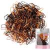 Basic Sense Confezione da 500 accessori essenziali per capelli, mini elastici in gomma, per trecce dei capelli, medio - marrone