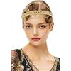 BABEYOND Flapper - Fascia per capelli stile anni '20, stile anni '20, stile vintage, con strass, accessorio per capelli per matrimoni e balli studenteschi, Cristallo Strass