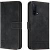 Bravoday Cover per OnePlus Nord CE 5G, Flip Custodia in Pelle PU Portafoglio Custodia per OnePlus Nord CE 5G, con Slot per Schede, Nero