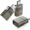 BASESAILOR Adattatore USB C a USB 3Pezzi,Connettore USBC Maschio a USBA 3.0 Femmina,OTG Tipo C Thunderbolt 5 4 3 per MacBook Pro Air,Apple iPhone 17 17e 16 15 Pro,iPad,Mac,Samsung S26 S25,Laptop