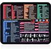 FEMONGY tappetino excel in Français, 300 x 250 x 3 mm, tappetino mouse, mousepad, Design impermeabile più spesso, motivo combinazione tasti scelta rapida Excel/office, Français