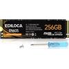Ediloca EN605 256GB M.2 SSD, NVMe1.3 PCIe Gen3 x4 SSD Unità a stato solido interne, M.2 2280 - Velocità di lettura/scrittura fino a 1950/800 MB/s - SSD interno compatibile con laptop e PC desktop