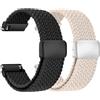 chinbersky Nylon Intrecciato Cinturino 20mm con Chiusura Magnetica, Cinturino Smartwatch 20mm Elasticizzato per Samsung Galaxy Watch 7/6/5/4/FE/5 Pro/6&4 Classic/Active 2/Amazfit gts 4 3 2