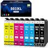 Meagiis 503XL Cartucce d'inchiostro Compatibile per Epson 503 XL Multipack per Expression Home XP-5200 XP-5205 WorkForce WF-2960DWF WF-2965DWF WF-2960 WF-2965 (2 Nero, 2 Ciano, 2 Giallo, 2 Magenta)