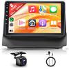 Rimoody 6G+128G 8 Core Android Autoradio per Ford Fiesta 2009-2017 9 Pollici Autoradio Wireless Carplay Android Auto Mirror Link Bluetooth FM/RDS/EQ/DSP WiFi GPS Navi Comandi al Volante Telecamera Posteriore