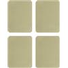 QUARKZMAN 4Pcs Toppe di Ferro per Riparazione Abbigliamento, Toppe di Riparazione Tessuto in Cotone per Vestiti Pantaloni Borse, 5x4 Pollici Cachi