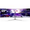 Philips Evnia 8000 49M2C8900/00 Monitor PC 124,2 cm (48.9) 5120 x 1440 Pixel Dual QHD QD-OLED Bianco GARANZIA ITALIA