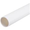 QUARKZMAN Tubo Rigido Rotondo in PVC 22,2mm ID 25mm OD 8 Lunghezza Bianco ad Alta Resistenza per Tubi d'Acqua, Artigianato, Guaina Cavi