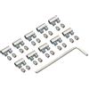PATIKIL 10pz 3mm Foro Filo Corda Clip Set M3x0.5 Viti per Cavo Argento
