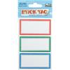 Niji Etichette libri e quaderni colori assortiti Niji - 70 x 35 mm - 18 etichette
