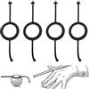CYUXING 4 pezzi di aiuto per la mira da biliardo nero, accessori per tavolo da biliardo, allenatore per palle da biliardo da 2-1/4, facile da trasportare, adatto a principianti e appassionati di biliardo